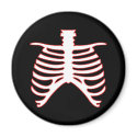 Red Rib Cage magnets