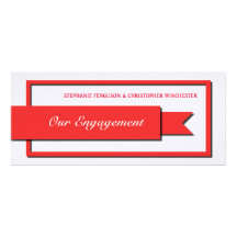 Red Ribbon Engagement Announcement
