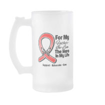 Red Ribbon For My Hero My Father-in-Law Mugs