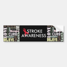 Red Ribbon Inspiration Bumper Sticker