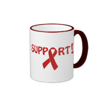 Red Ribbon Support! Mug