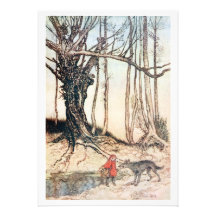 Red Riding Hood Custom Invitations