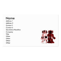 red robots business card