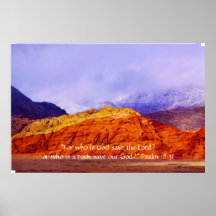 Red Rock 1 Print w/Scripture Verse