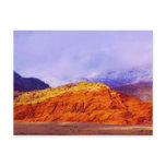 Red Rock and Snow Postcard