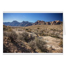 Red Rock Canyon & Dry Riverbed Greeting Card