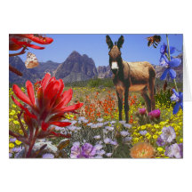 Red Rock Canyon fantasy Greeting Card