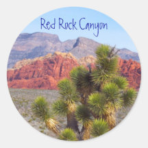 Red Rock Canyon Round Stickers