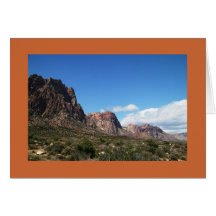 Red Rock Canyon Vista Greeting Cards
