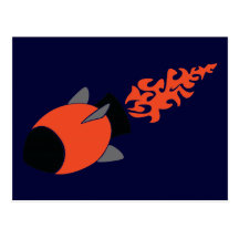 Red Rocket Post Card