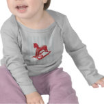 Red Rocking Horse stripes Infant T-Shirt
