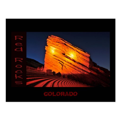 red rocks, COLORADO Post Cards