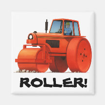 Red Roller Refrigerator Magnet