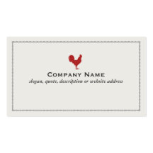Red Rooster Business Card