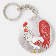 Red ROOSTER Keychain
