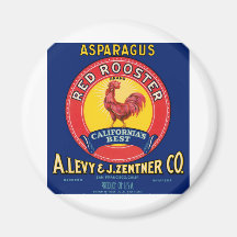 Red Rooster Refrigerator Magnets