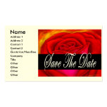 Red Rose Art Save The Date - Multi Business Card Template