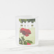 Red Rose at Cemetery Mugs