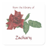 Red Rose Book Plates