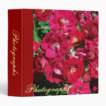 Red Rose Bush Photo Binder