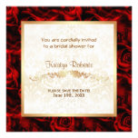 Red Rose Elegance - Shower Custom Announcements