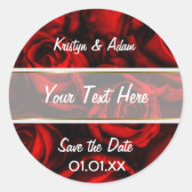 Red Rose Elegance Sticker