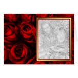 Red Rose Elegance - Template Greeting Card