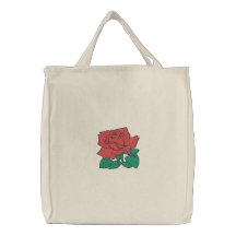 Red Rose emroidered bag