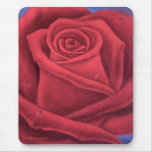 Red Rose Flower Painting - Multi Mouse Mat