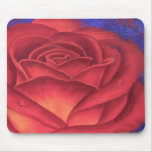 Red Rose Flower Painting - Multi Mouse Pad