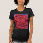 Red Rose Flower Painting - Multi Tshirts