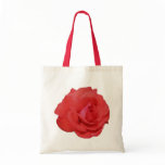 Red Rose Flower Photo Tote Bag