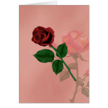 Red Rose Greeting Card