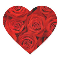 RED ROSE HEART STICKERS AND ENVELOPE SEALS