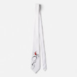 Red Rose Lady Tribal Tattoo for Valentines Day Tie