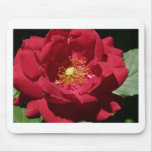 red rose mouse pad