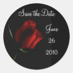 Red Rose on Black-customize it Stickers