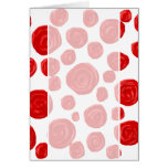 Red Rose Pattern. Card