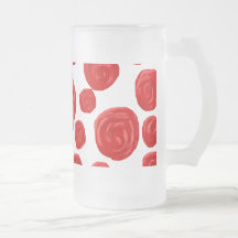Red Rose Pattern. Coffee Mug