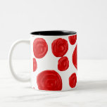Red Rose Pattern. Coffee Mugs