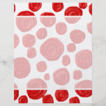Red Rose Pattern. Custom Flyer