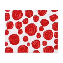 Red Rose Pattern. Flyers