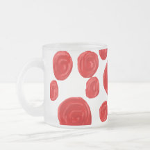 Red Rose Pattern. Mugs