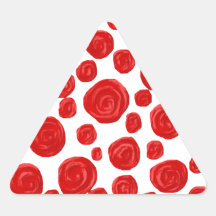 Red Rose Pattern. Stickers