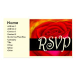 Red Rose RSVP Painting Art - Multi Business Card Template