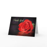 Red Rose Thank You cards