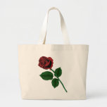 Red Rose Tote Bags