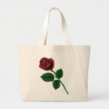 Red Rose Tote Bags