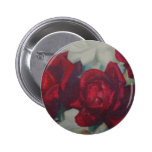 Red Rose Vintage Fabric Button Badge