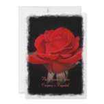 Red Rose Wedding Invitation